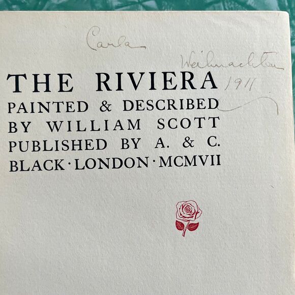 Antique Book The Riviera Painted & Described by William Scott 1st Edition 1907 - Picture 13 of 16